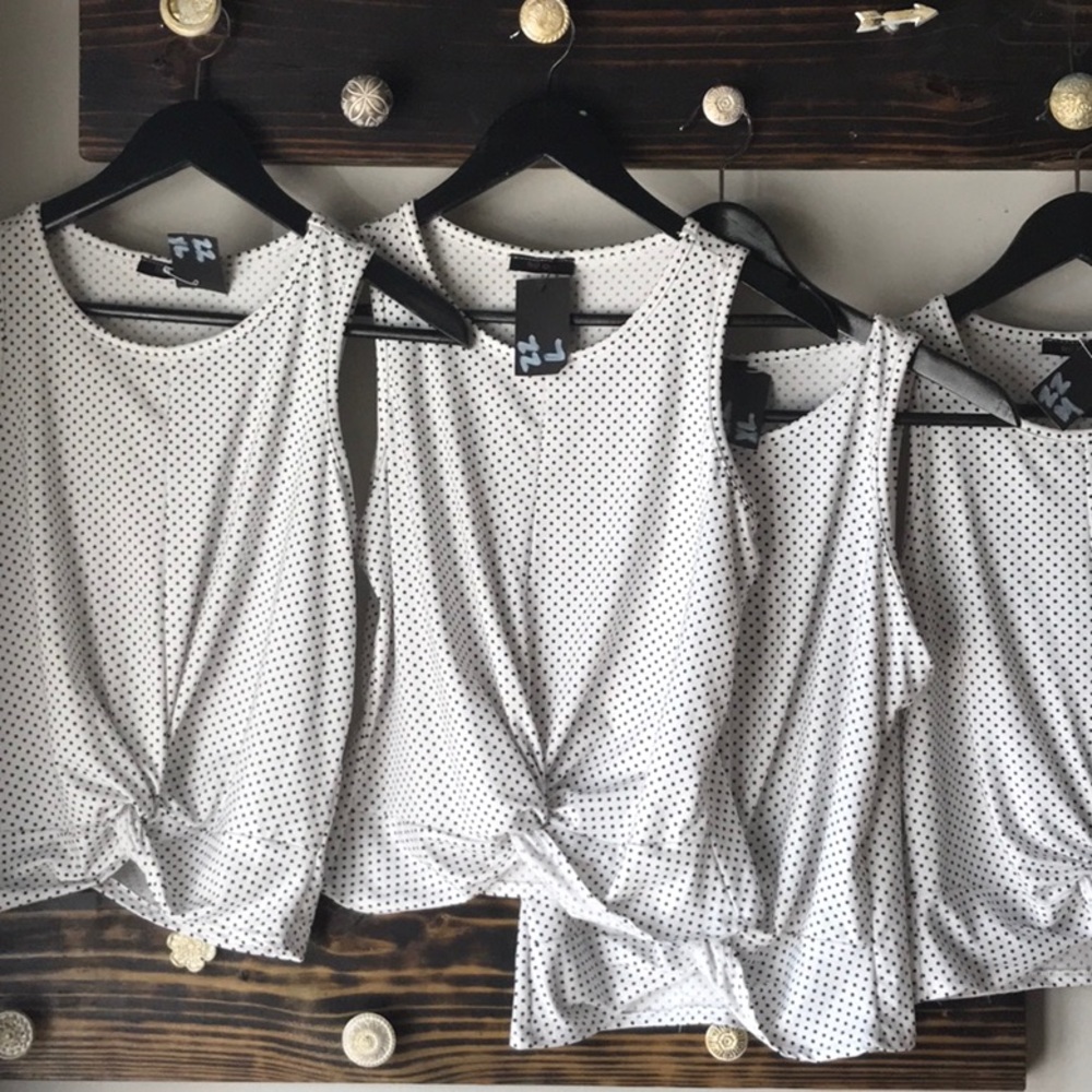 Polka Dot Knot Top